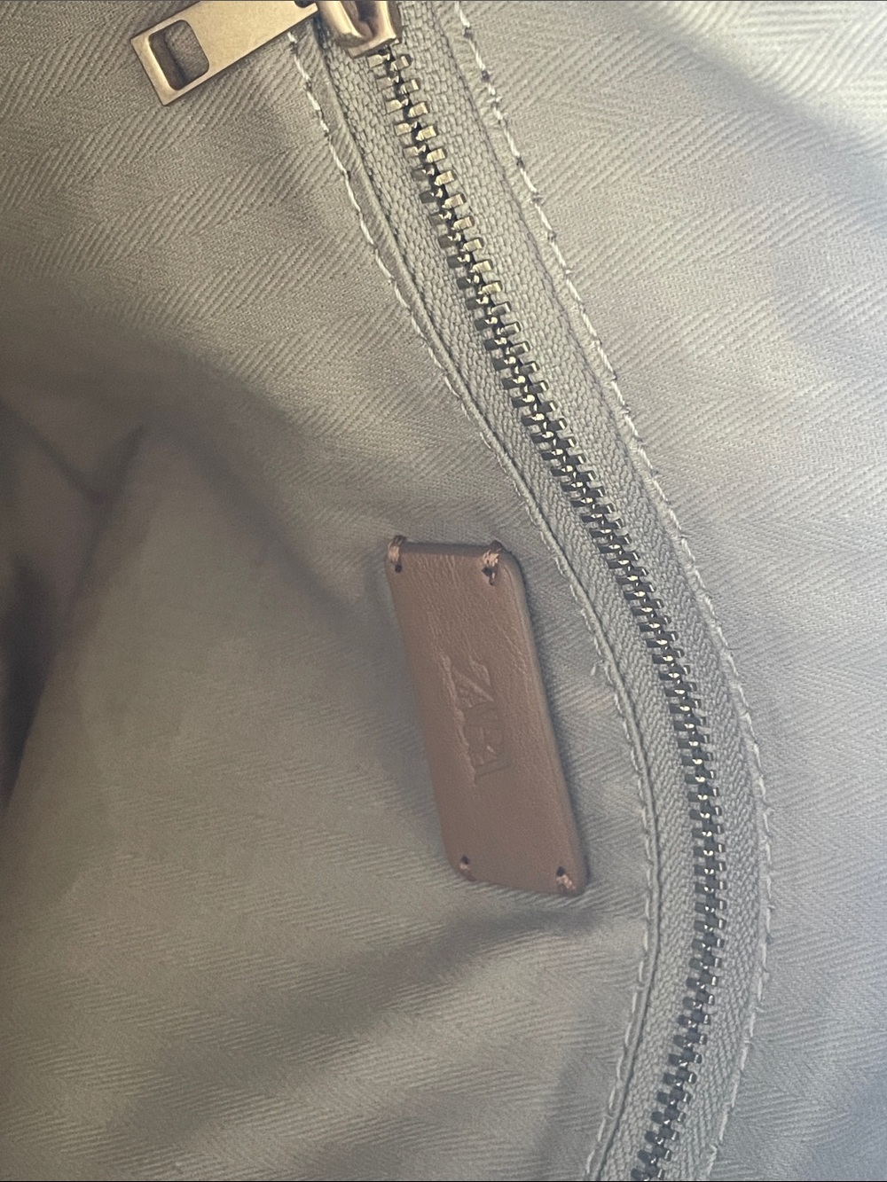 Zara Cognac Brown Faux Leather Shoulder Bag - Picture 5 of 16